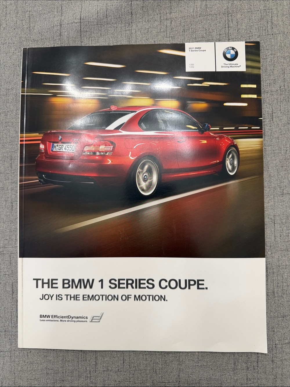 2011 BMW 1 Series Coupe New Car Brochure Rare 67 pages